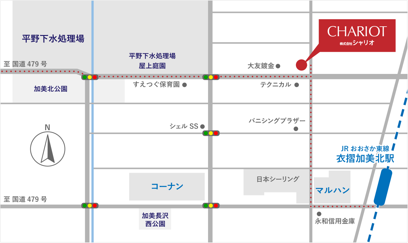 株式会社シャリオ　アクセスマップ