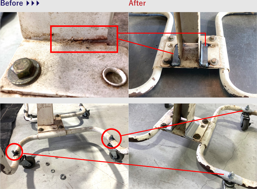 業務用扇風機修理 Before/After